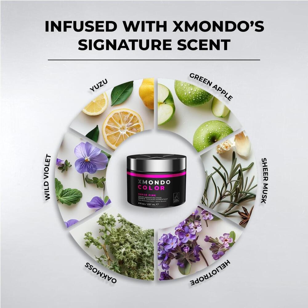 XMONDO Color Super Pink Hair Dye Healing 8 fl oz Vegan Semi-Permanent - Picture 6 of 12